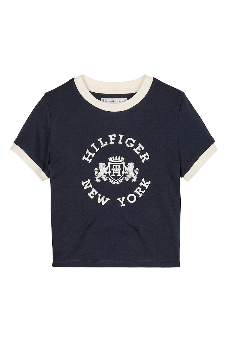 

Хлопковая футболка с логотипом Tommy Hilfiger, синий