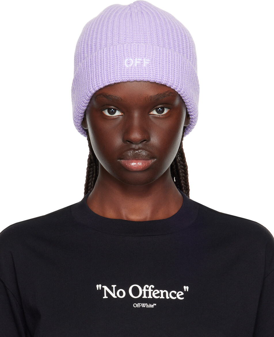 

Фиолетовая классическая шапка Off-White