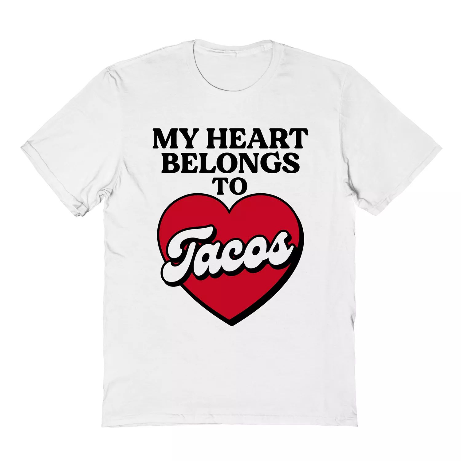 Мужская футболка My Heart Belongs Tacos COLAB89 by Threadless