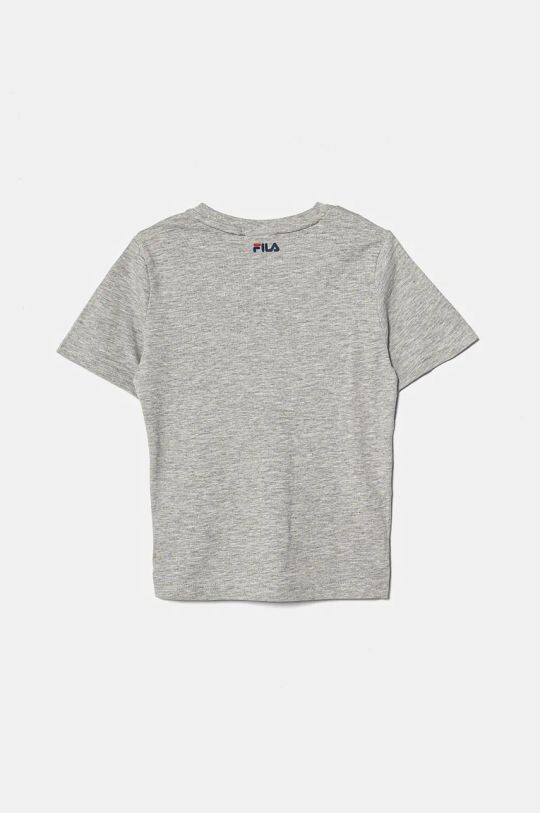

Детская хлопковая футболка Fila, серый
