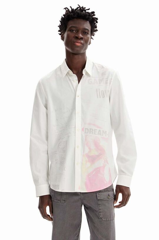 

Рубашка из хлопка Desigual, белый