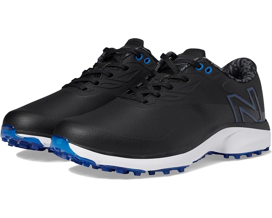 

Кроссовки New Balance Golf Fresh Foam X Defender SL Golf Shoes, цвет Black/Blue, Черный