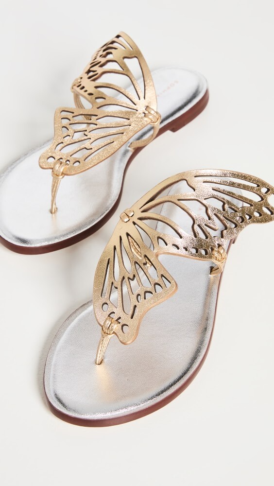 

Сандалии Sophia Webster Talulah Flat Mule, золотой
