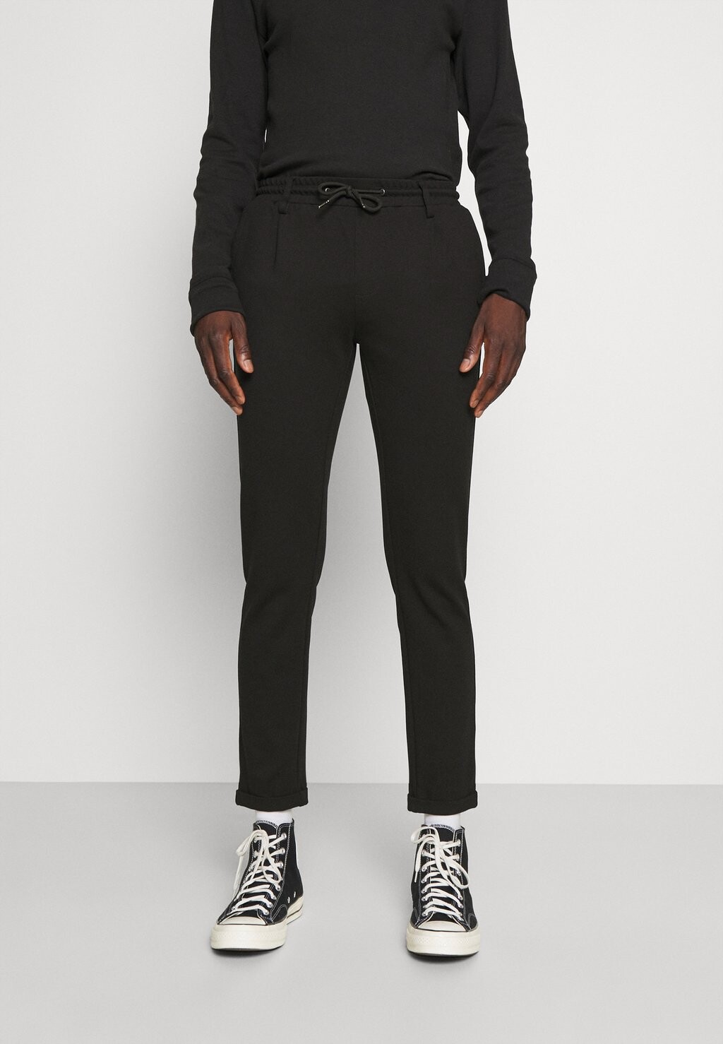 

Брюки EBERLEIN WITH ROLLED UP INDICODE JEANS, цвет black