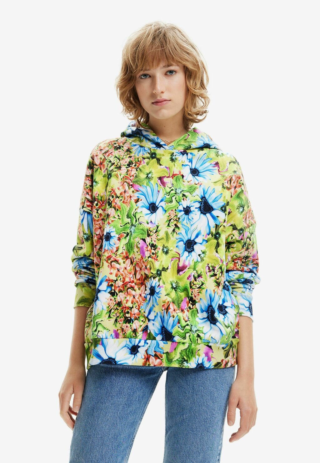 

Толстовка с капюшоном Desigual, зеленый