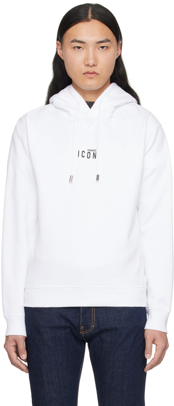 

Белый мини-худи 'Icon' Dsquared2