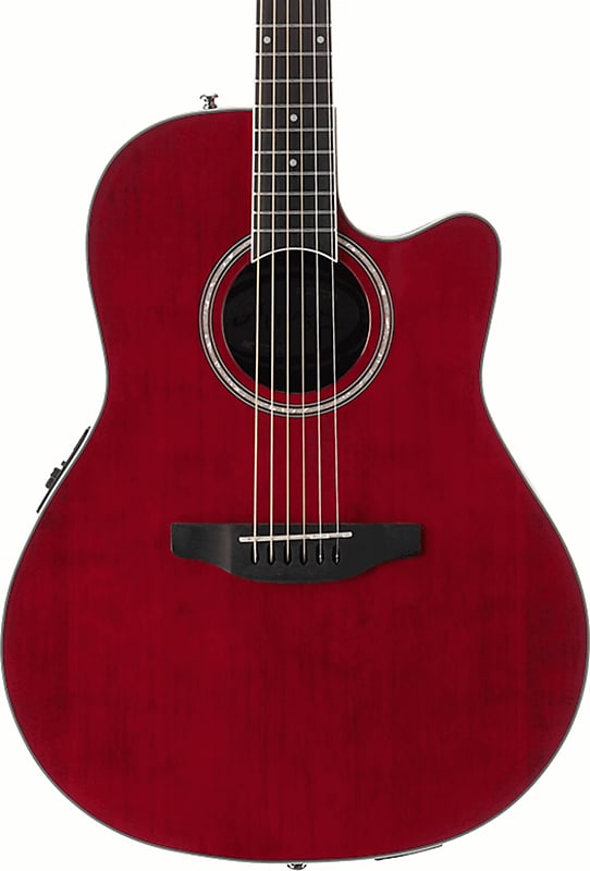 Акустическая гитара Ovation Applause Standard Mid Depth Acoustic-Electric Guitar, Ruby Red