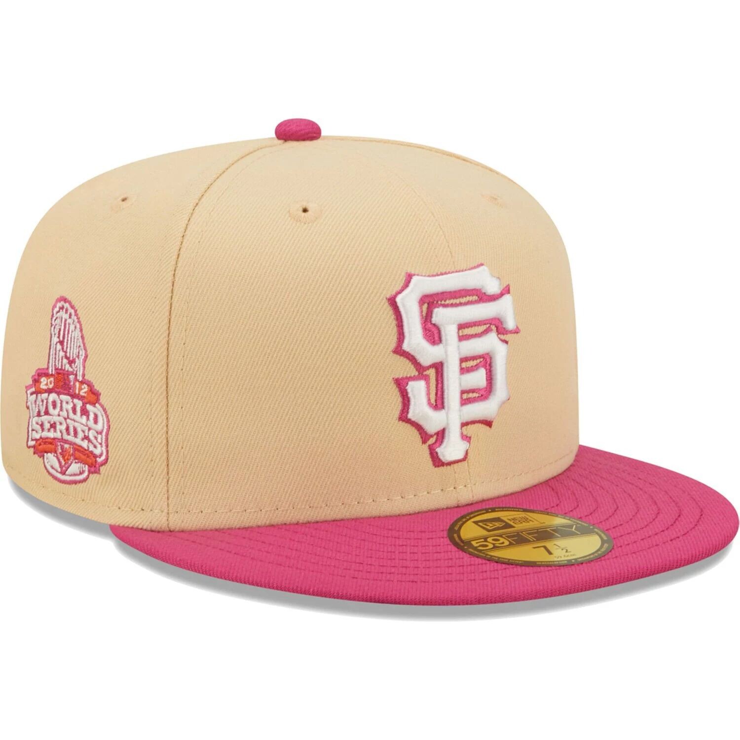 

Мужская облегающая шляпа New Era оранжевый/розовый San Francisco Giants 2012 World Series Mango Passion 59FIFTY