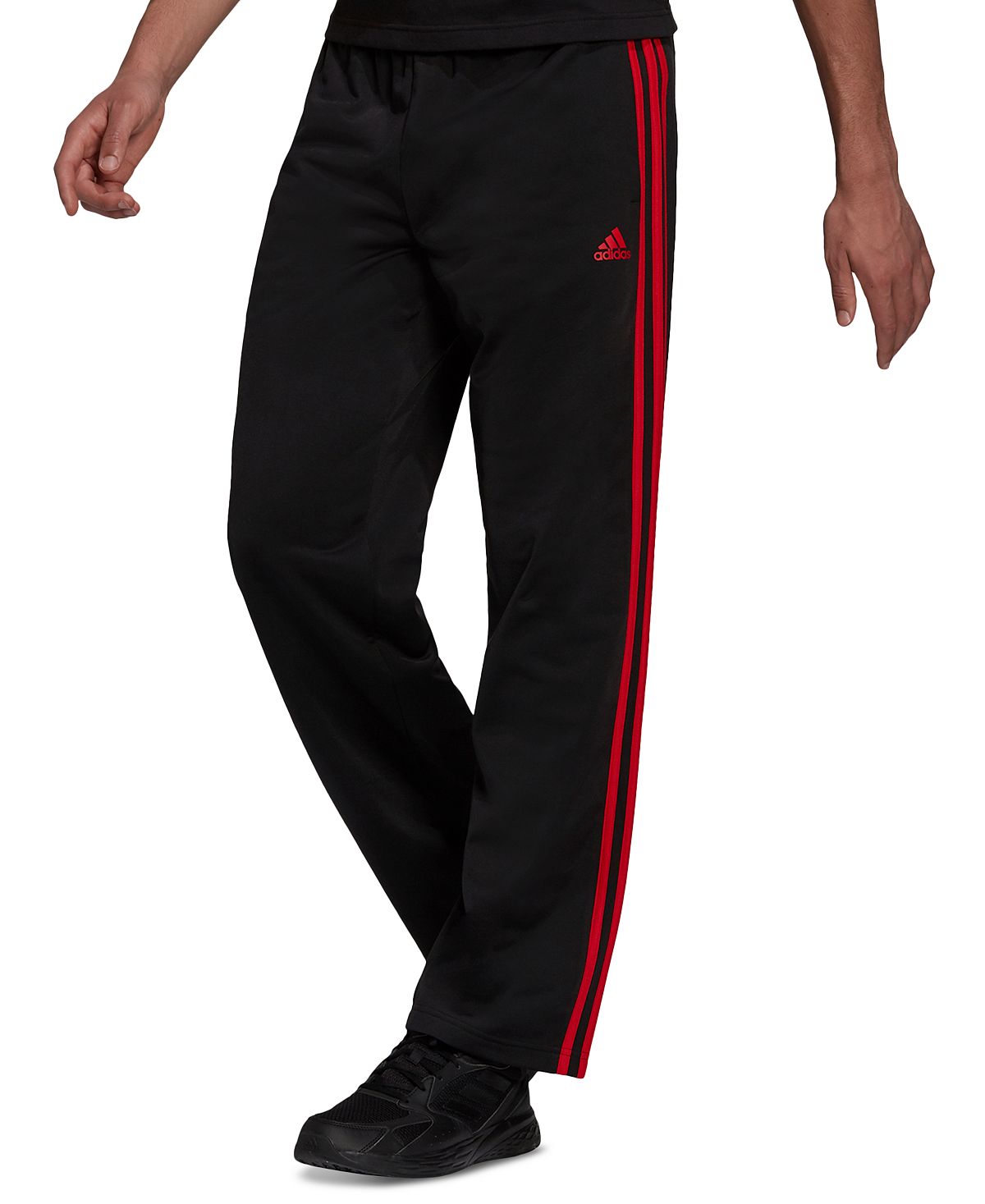 Мужские спортивные брюки Primegreen Essentials с открытым подолом и 3 полосками для разминки adidas цена и фото