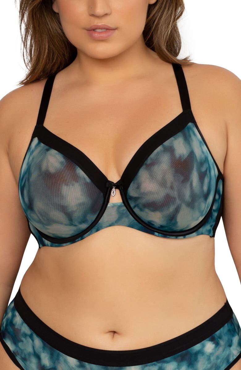 

Сетчатый бюстгальтер на косточках для полной фигуры CURVY COUTURE