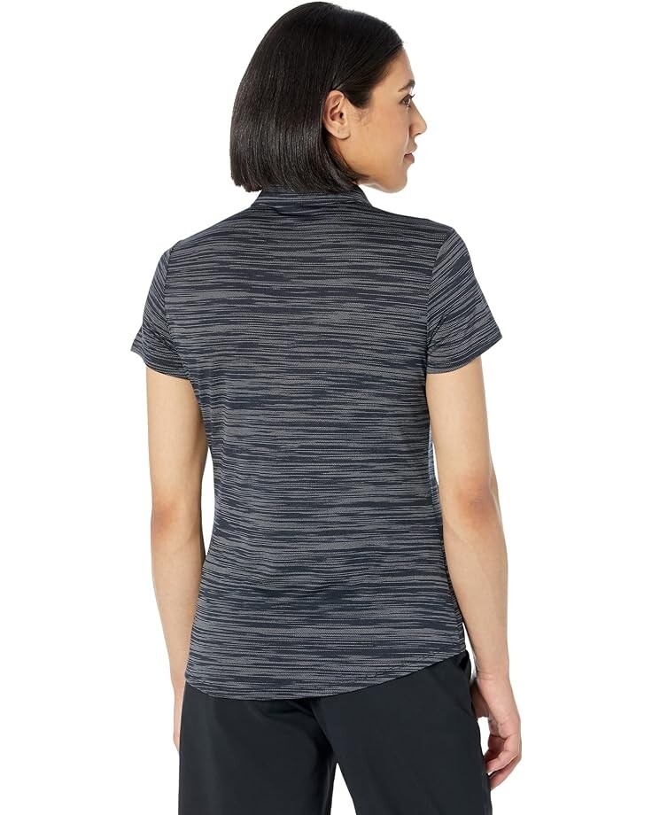 

Поло Adidas Space Dye Short Sleeve Polo, черный/белый