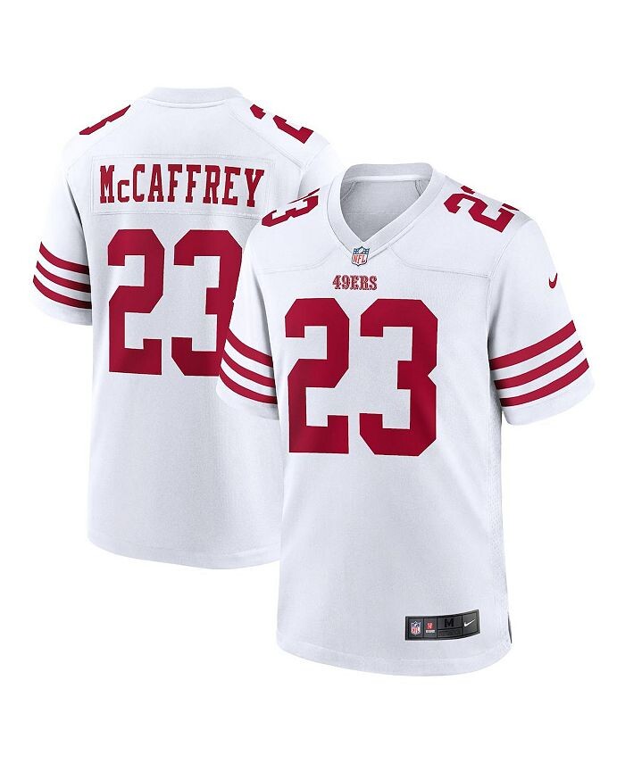 

Мужское белое джерси Christian McCaffrey San Francisco 49ers Game Player Nike, белый
