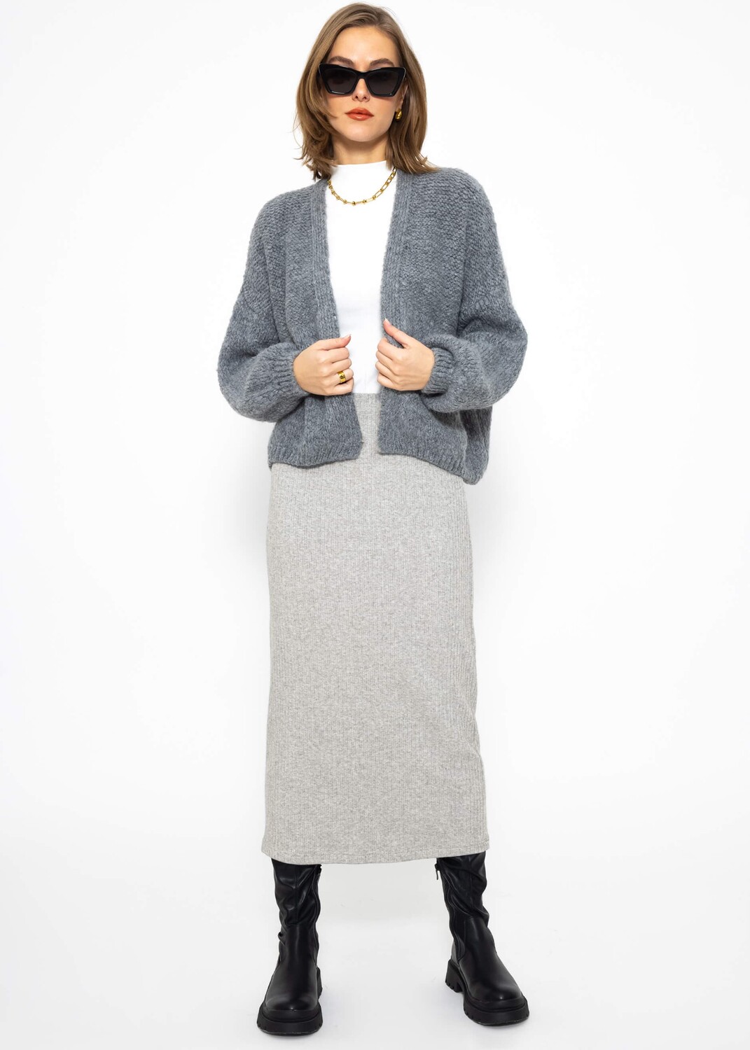 

Длинная юбка SASSYCLASSY Maxi (Röcke), серый