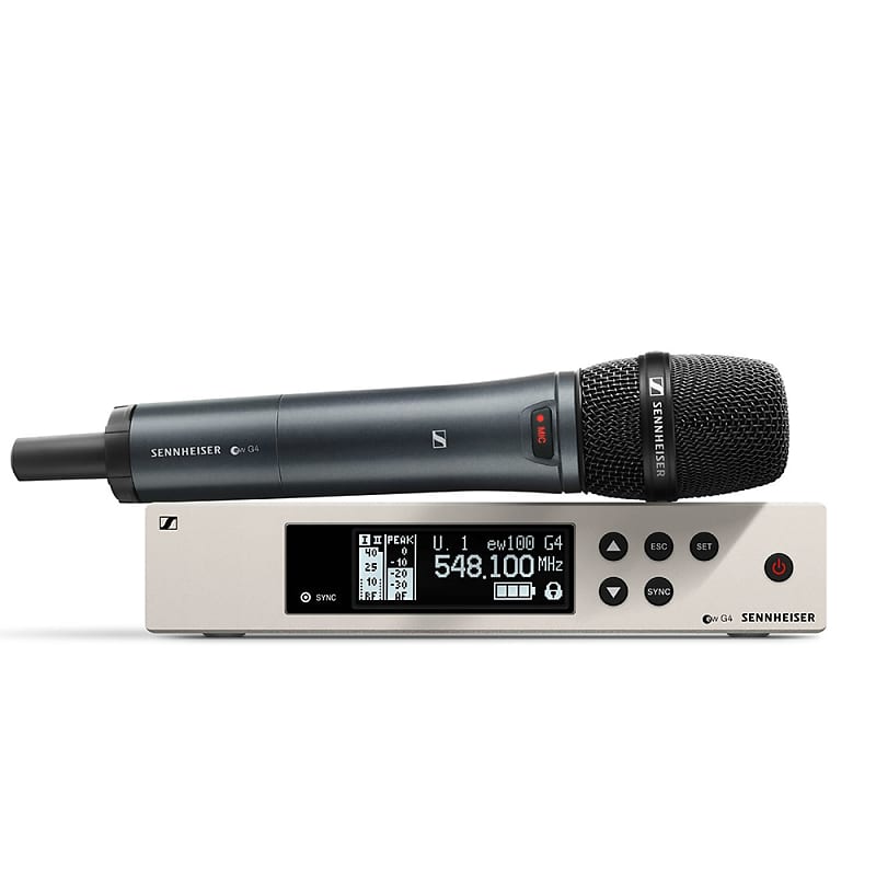Микрофонная система Sennheiser EW 100 G4-845-S Wireless Handheld Microphone System (Band G, 566-608 MHz) беспроводная микрофонная система sennheiser ew 100 g4 835s evolution g4 handheld wireless microphone system freq range a