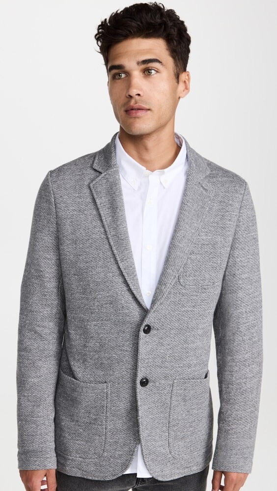 

Блейзер Faherty Inlet Knit, серый