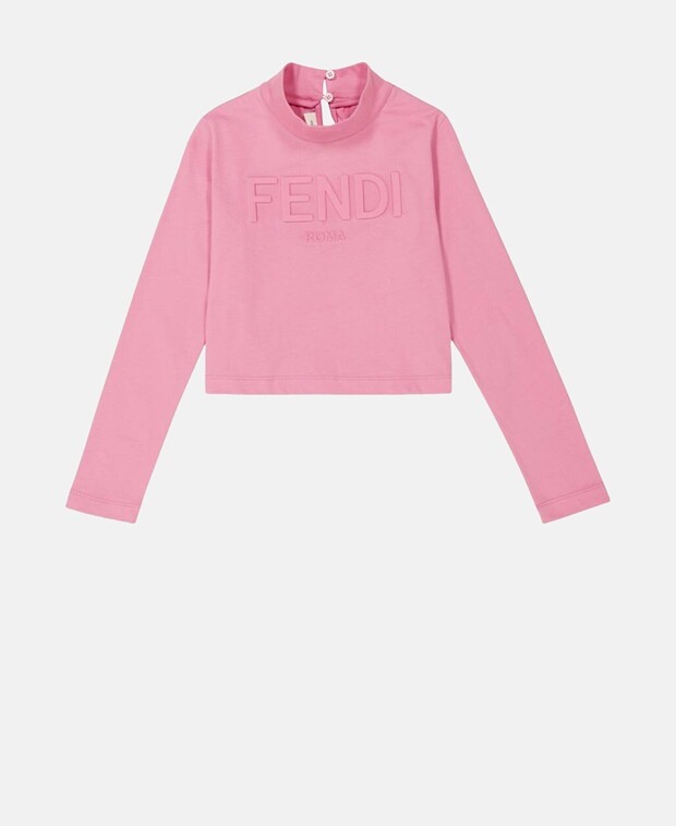 

Топ с длинными рукавами Fendi, розовый