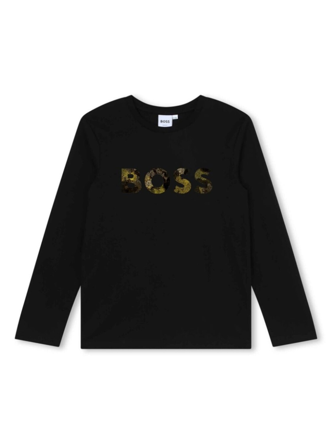 

BOSS Kidswear футболка с длинными рукавами и логотипом, черный
