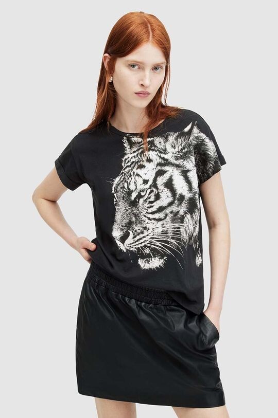 

Футболка TIGRESS из хлопка AllSaints, черный