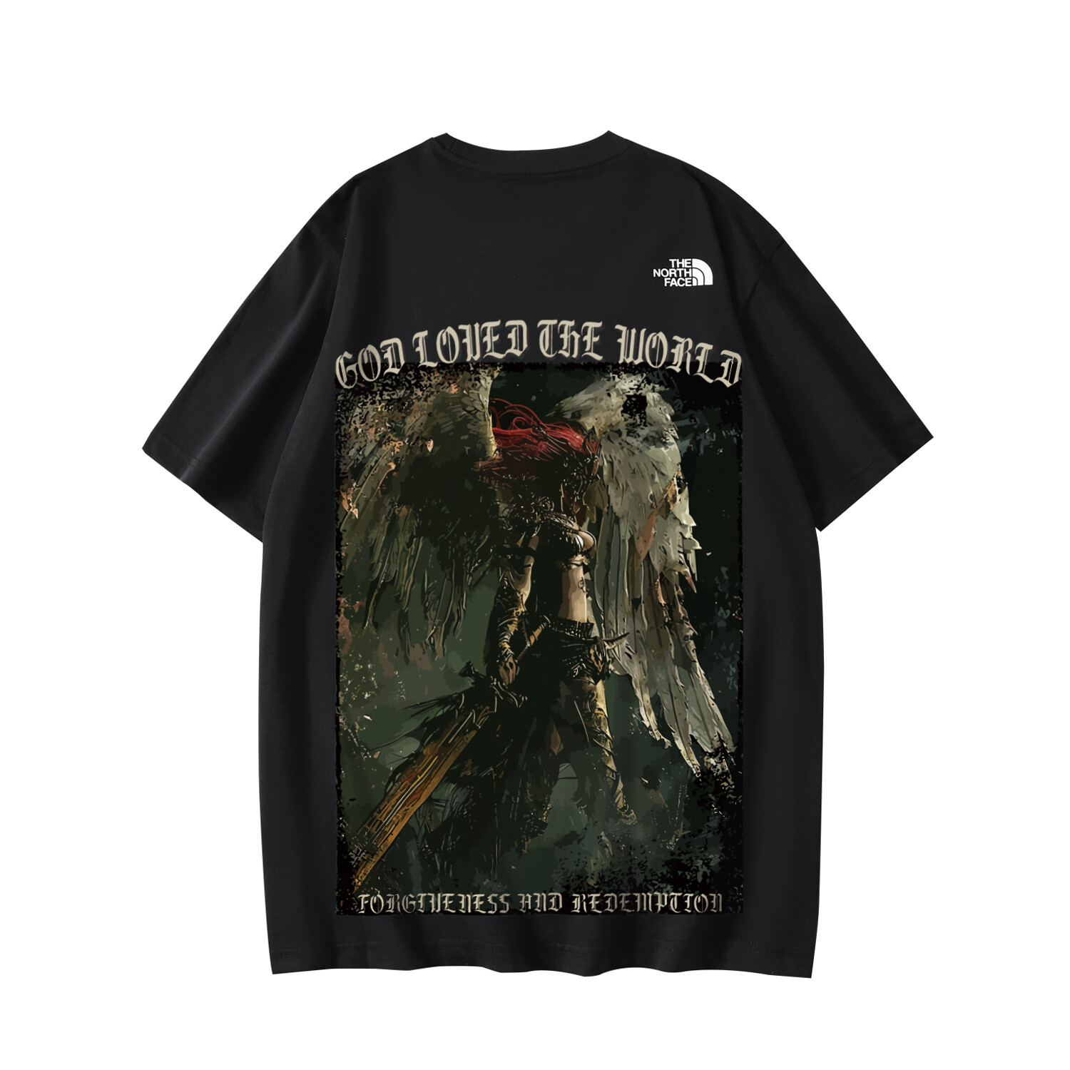 

Футболка унисекс черная The North Face, черный