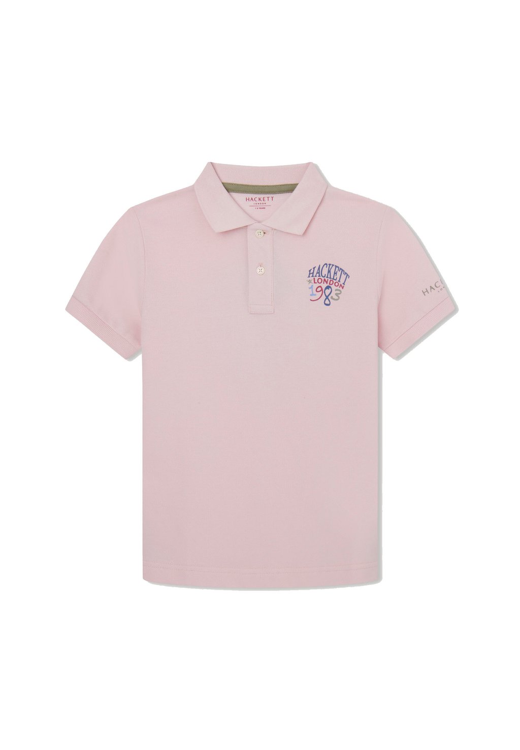 Рубашка-поло 1983 PRINT Hackett London, цвет light pink
