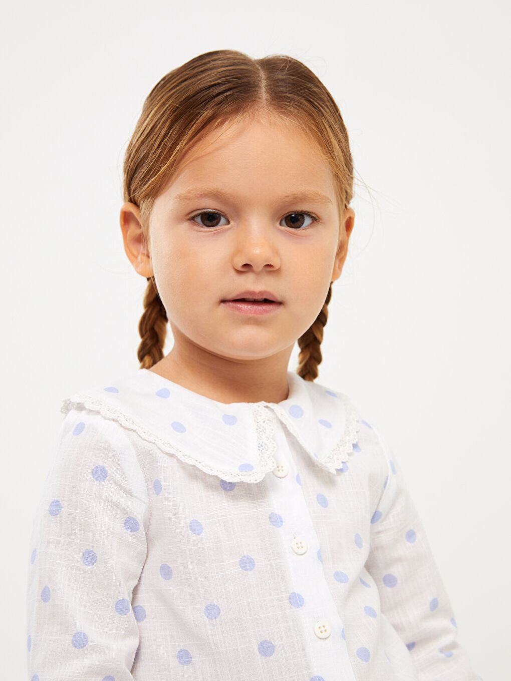 

Рубашка для маленьких девочек с воротником Bebe LC WAIKIKI