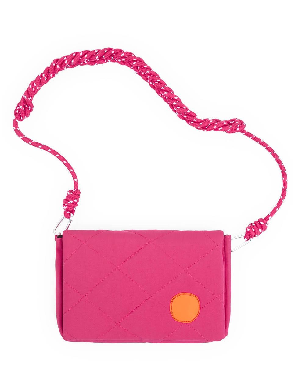 Простая сумка через плечо розового цвета Loreak Mendian, фуксия цена и фото