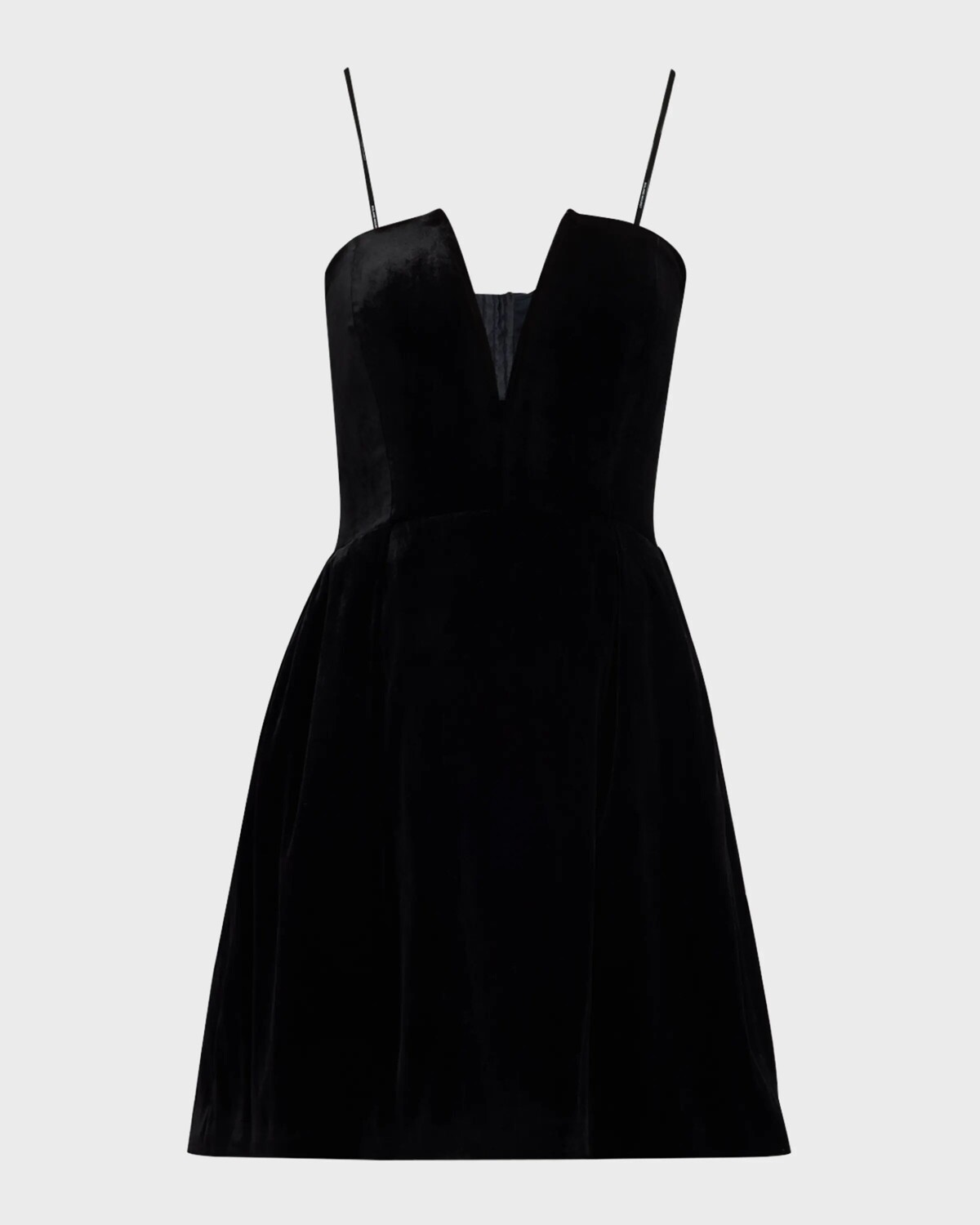 

Бархатное мини-платье без бретелек Roland Mouret, черный