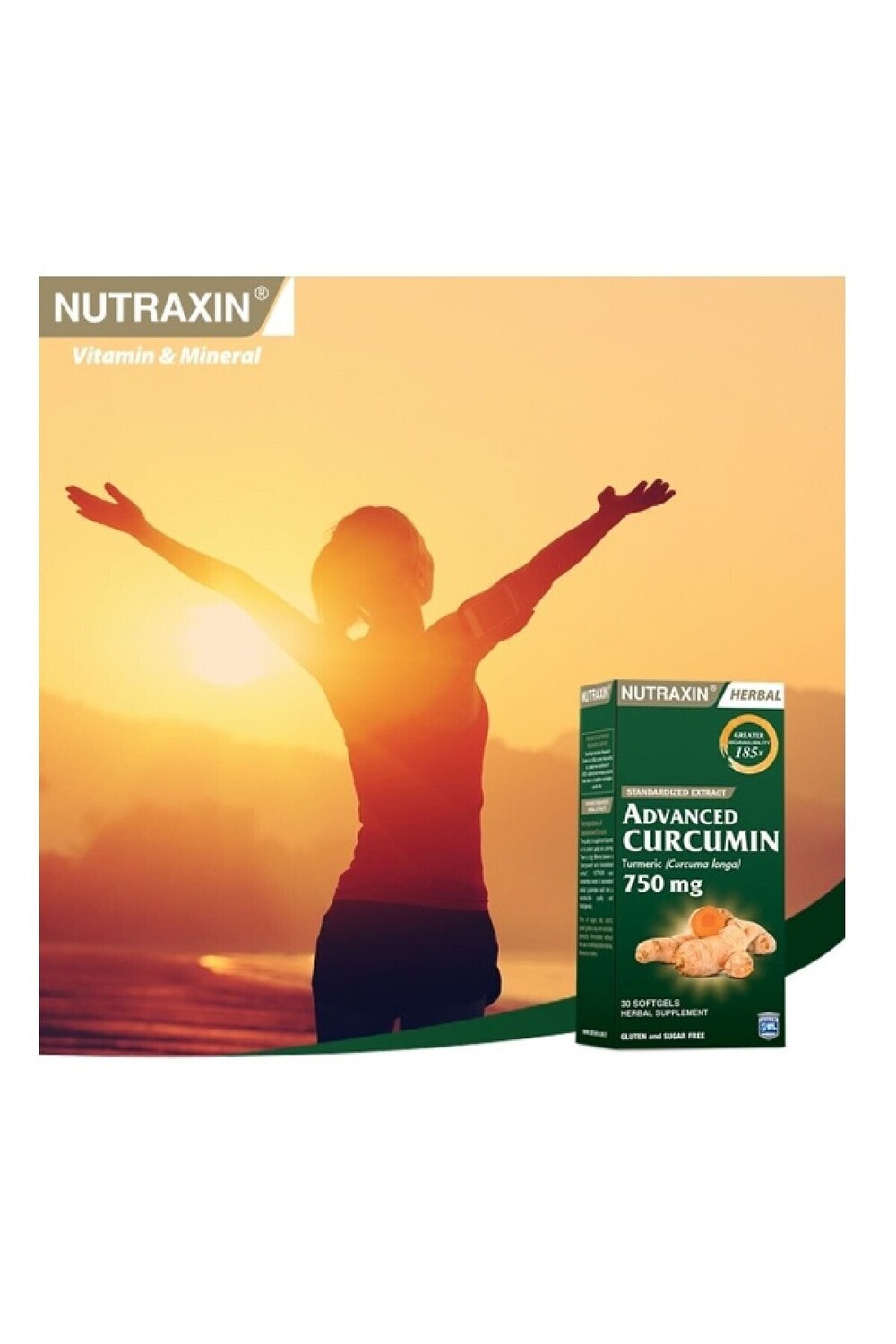 

Nutraxin Herbal Advanced Curcumin 750 мг 30 таблеток