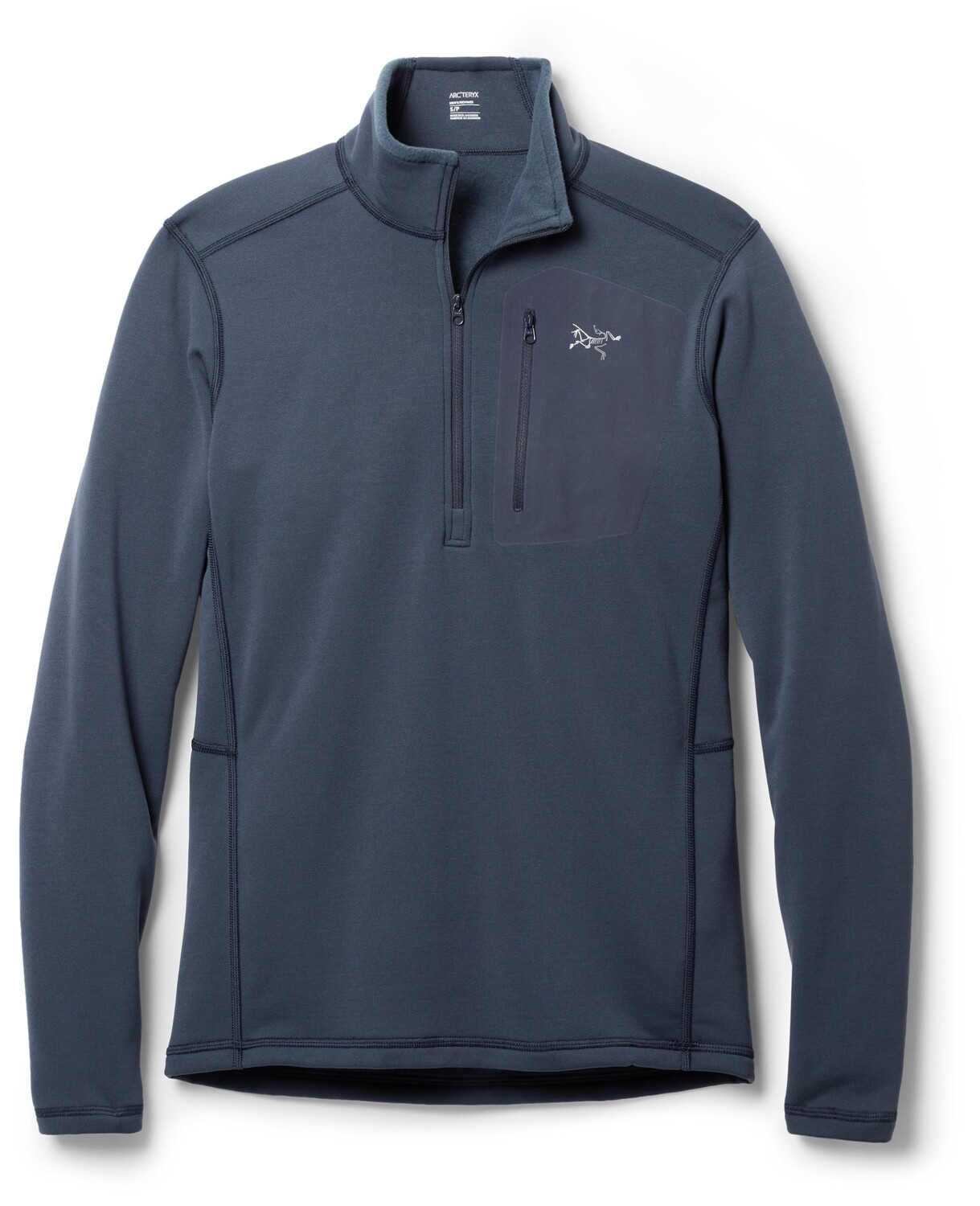 

Базовый слой Rho Heavyweight с воротником на молнии – мужской Arc'teryx, синий