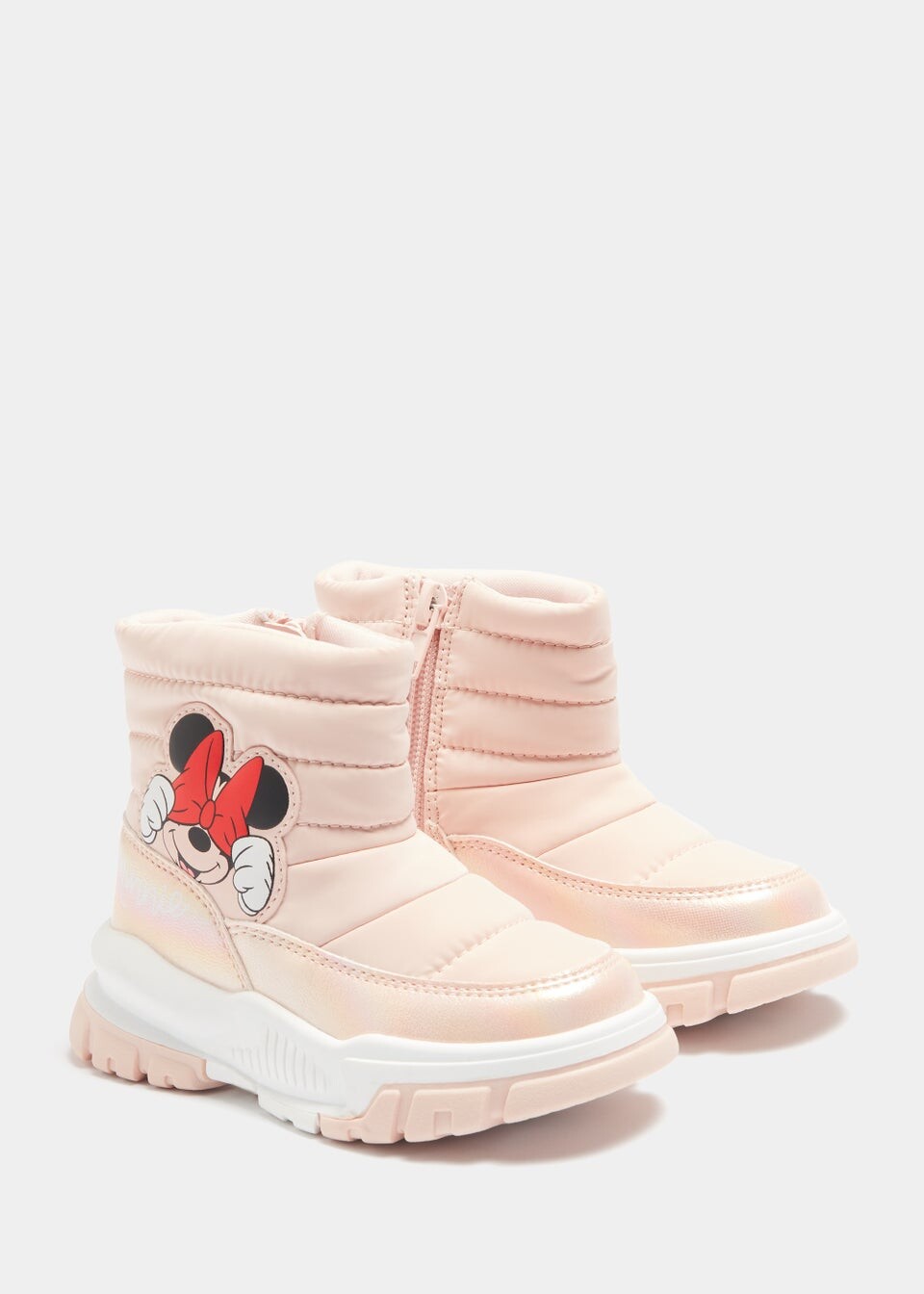 

Детские розовые зимние ботинки Disney с Минни Маус (от 4 до 12 лет), белый