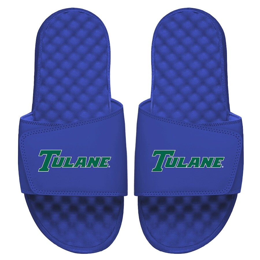 

Шлепанцы ISlide Tulane Green Wave, синий