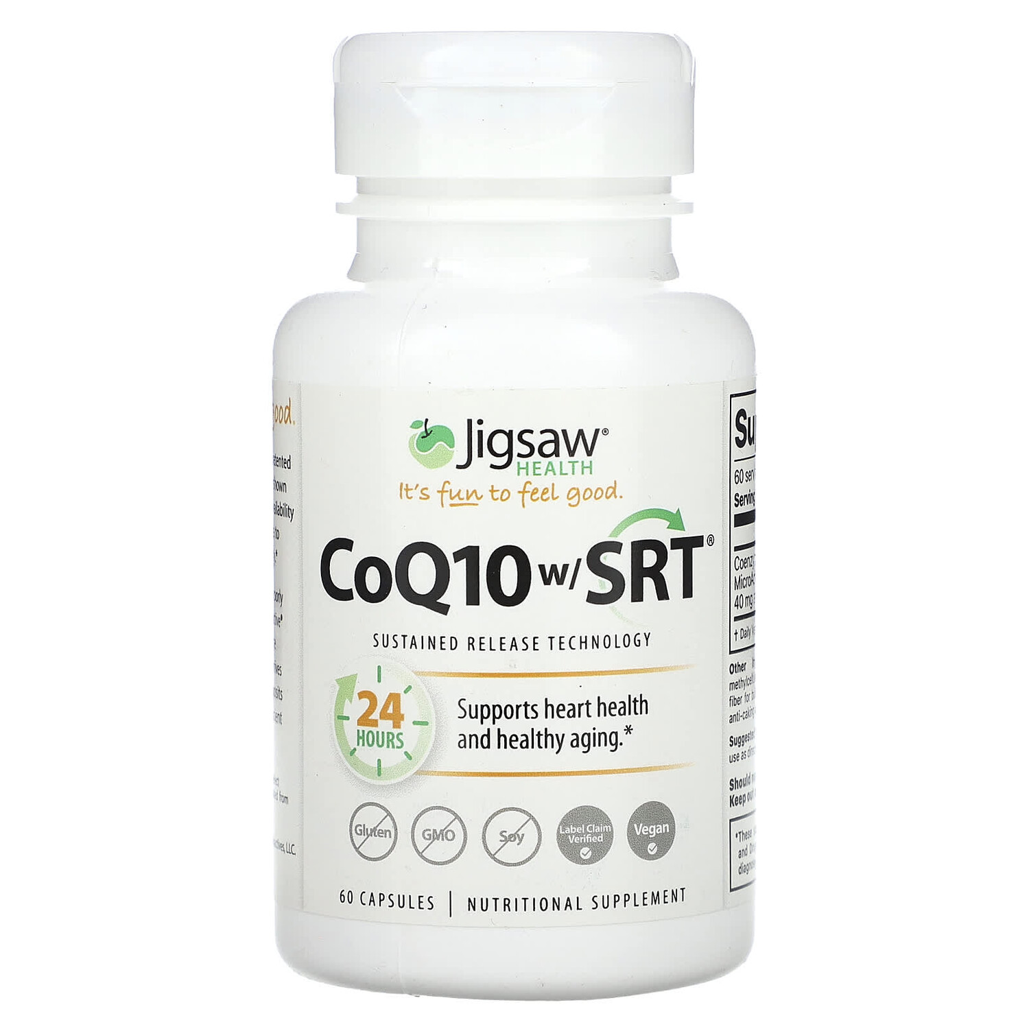 

CoQ10 с SRT, 60 капсул, Jigsaw Health
