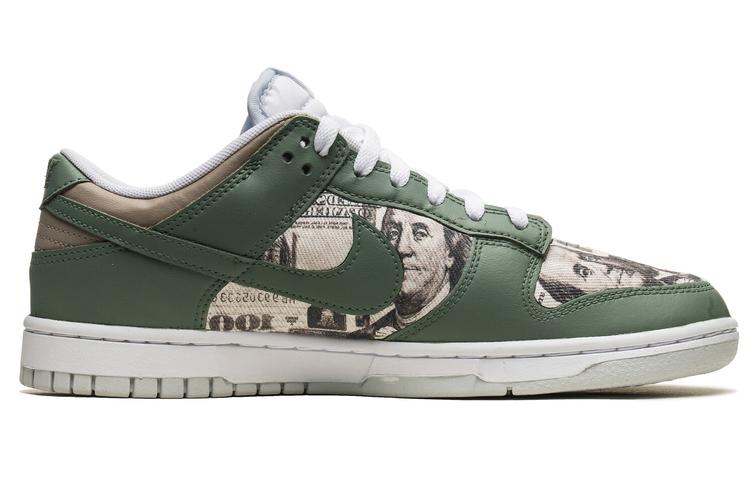 

Кроссовки Nike Dunk Skateboarding Shoes Men Low-top Beige/green, зеленый