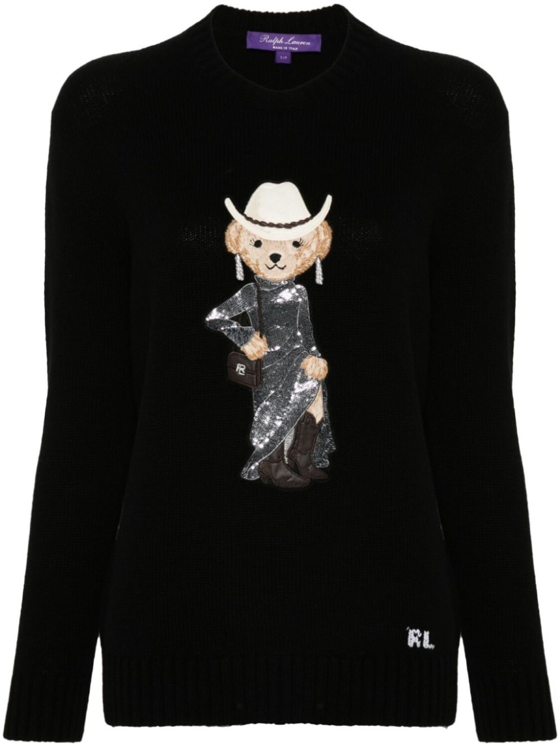 

Ralph Lauren Collection джемпер с вышивкой Polo Bear, черный