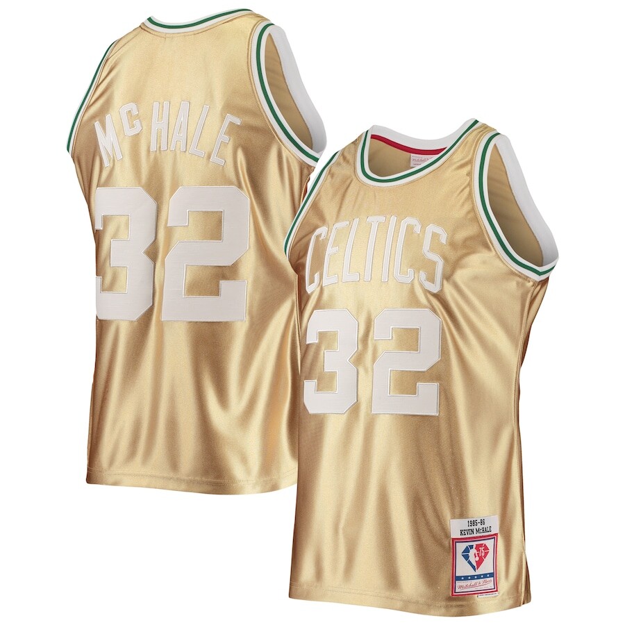 

Джерси Mitchell & Ness Boston Celtics, золотой