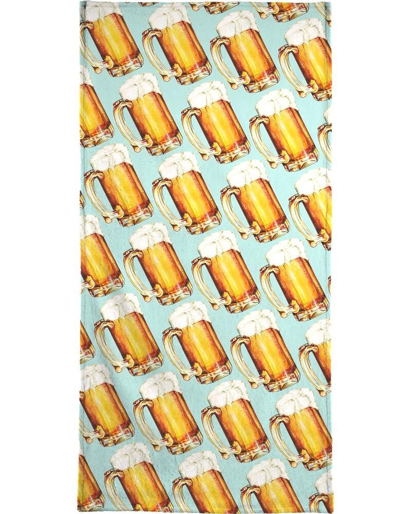 

Полотенце для ванной Juniqe Beer Pattern, цвет Gelb & Weiß