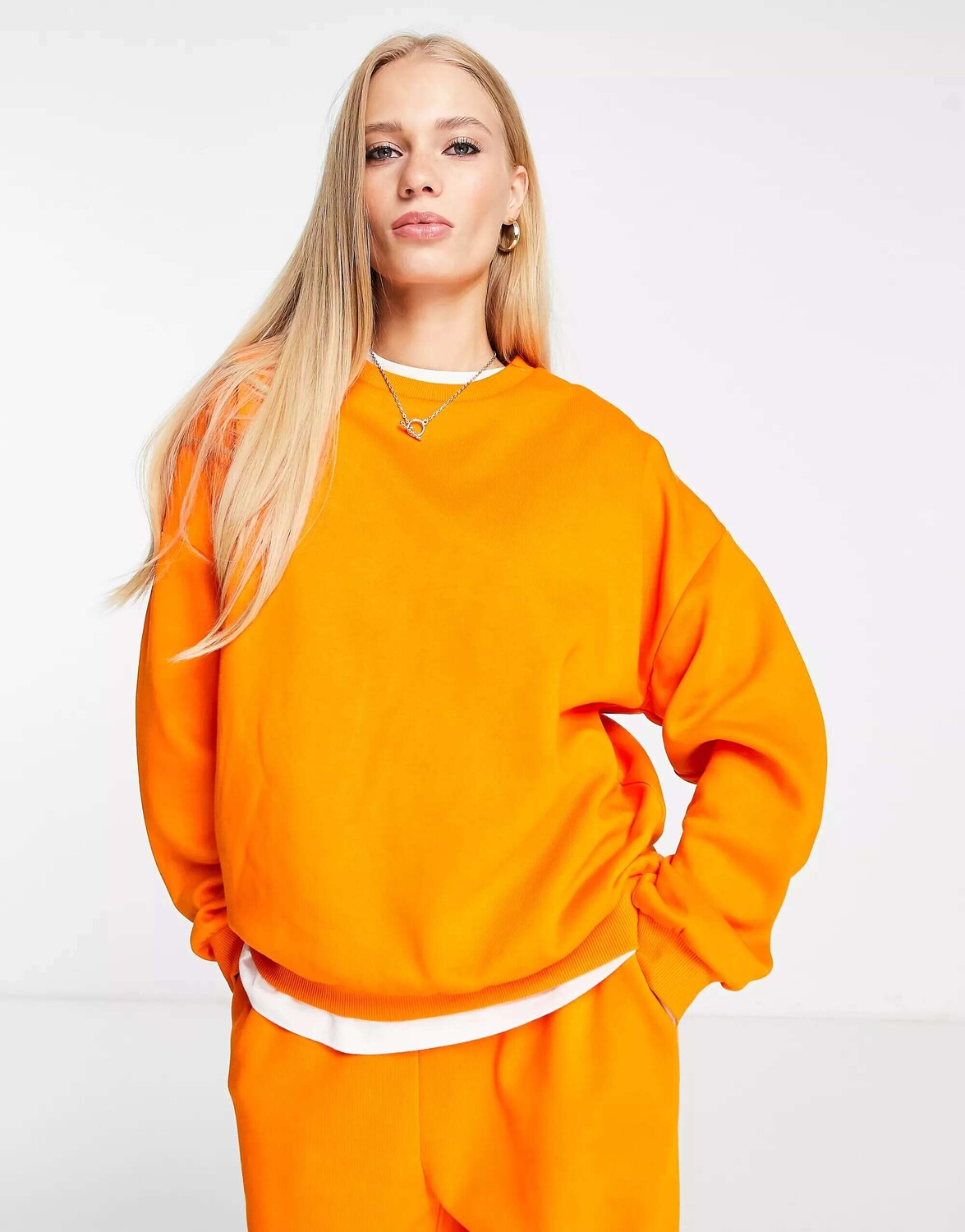 

Оранжевый свитшот оверсайз co-ord Ultimate ASOS