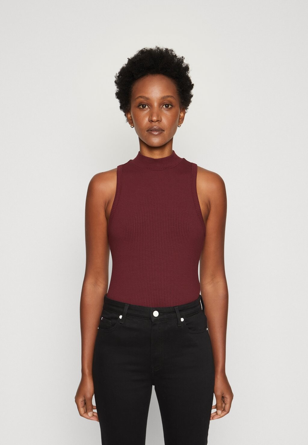 

Топ MOCK TANK Tommy Hilfiger, бордо