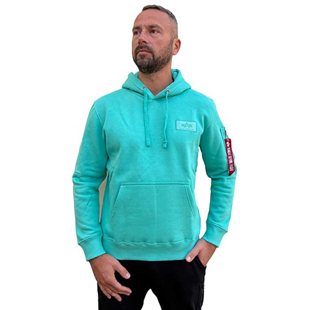 

Худи Alpha Industries Back Print, зеленый