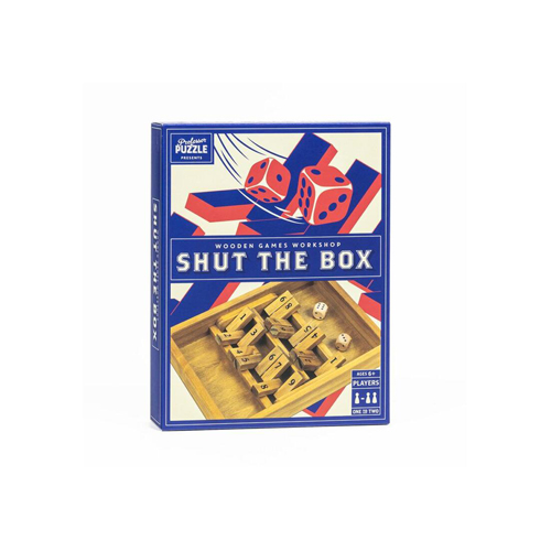 Настольная игра Wooden Games Workshop: Shut The Box четырехсторонняя 10 значная настольная игра shut the box с деревянными клапанами и набором игральных костей роскошная настольная игра party club games