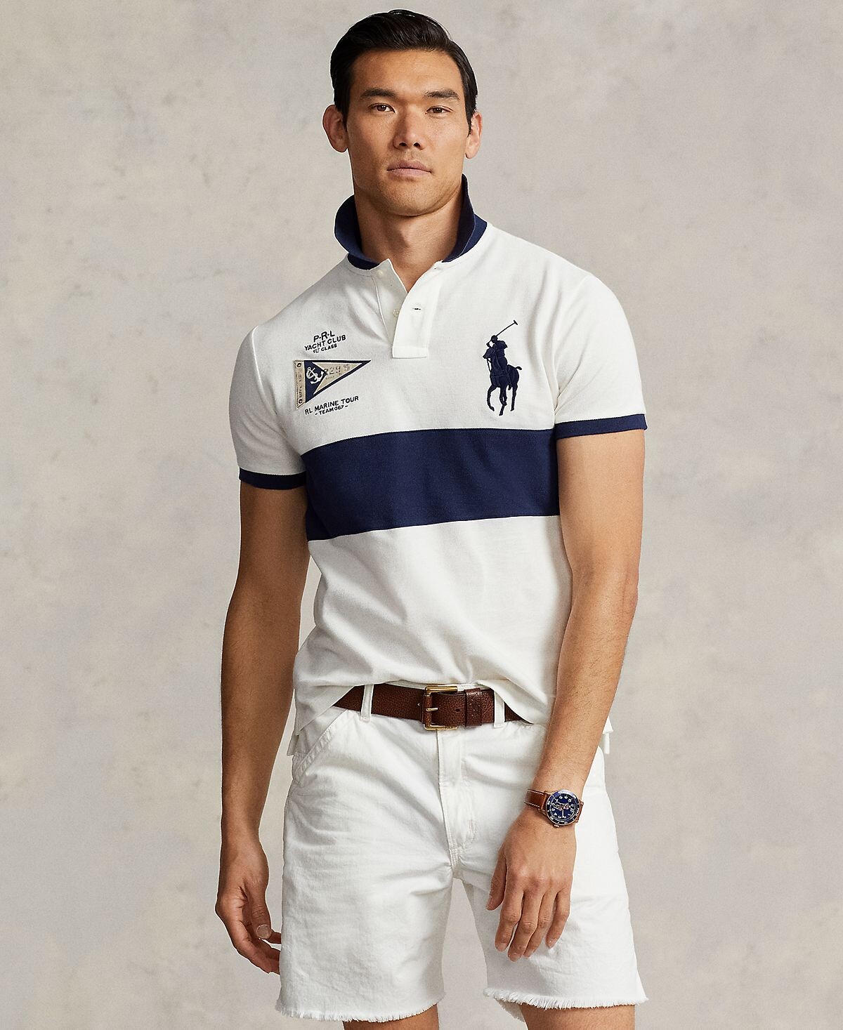 

Мужская рубашка поло Slim Fit Big Pony на заказ Polo Ralph Lauren