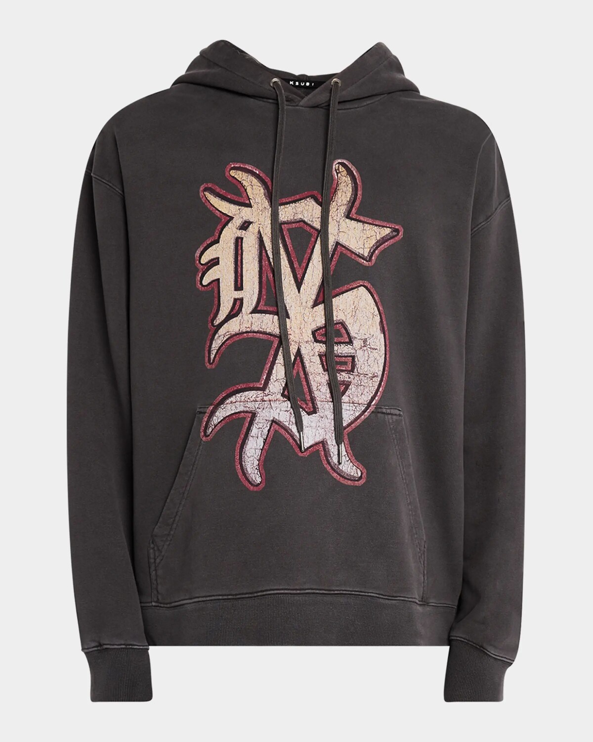 

Мужская худи Dug Out Faded Biggie с капюшоном Ksubi, черный