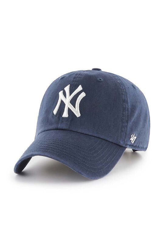 

Хлопковая бейсболка MLB New York Yankees 47 brand, темно-синий
