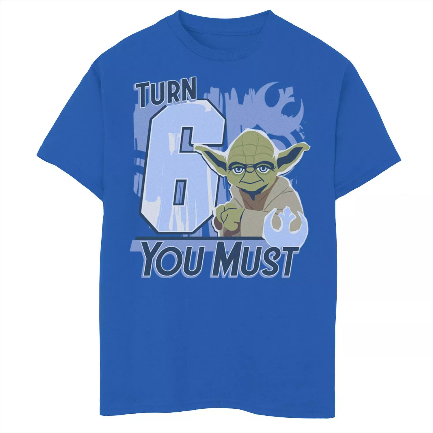 Футболка с логотипом You Must Rebel для мальчиков 8–20 лет «Звездные войны Йода, поворот 6» и графическим рисунком Licensed Character