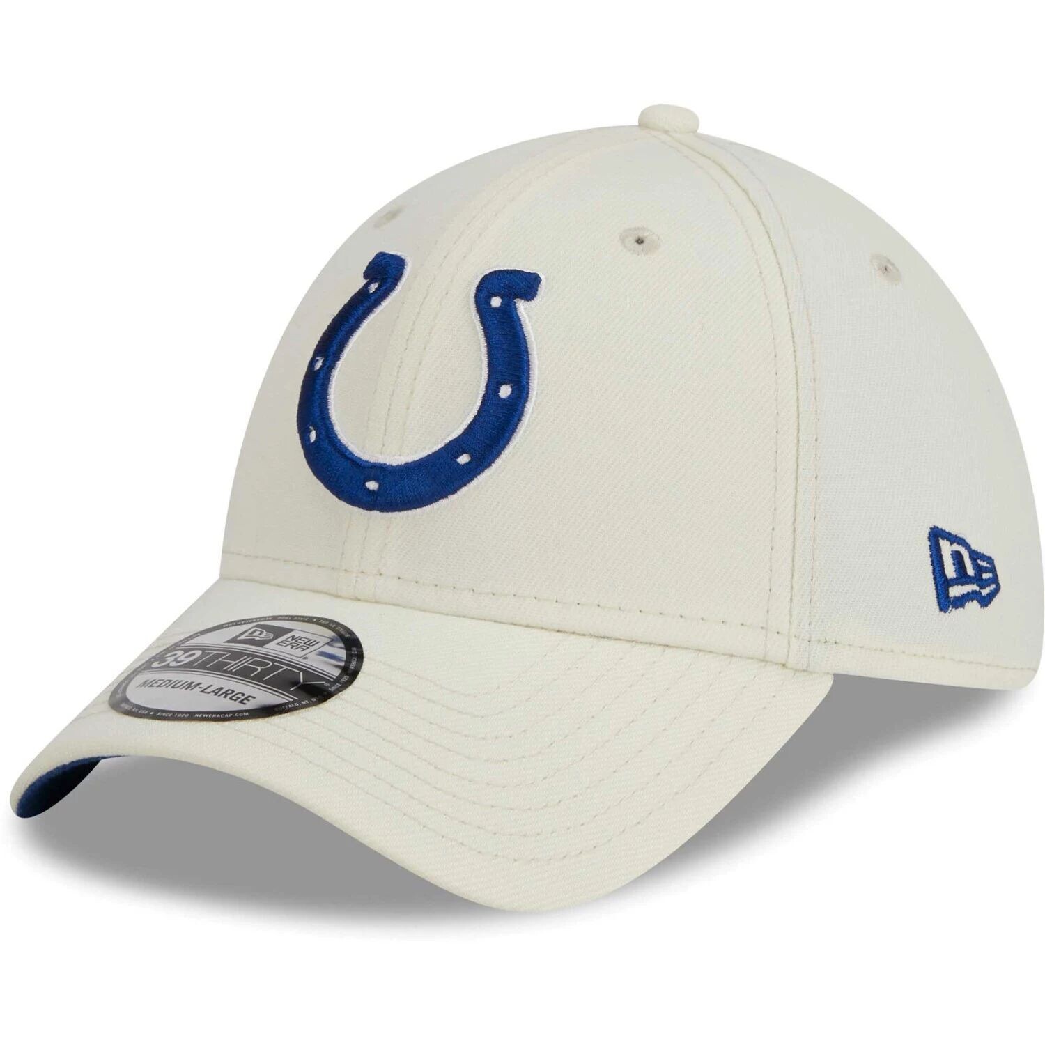 

Мужская кремовая кепка New Era Indianapolis Colts Classic 39THIRTY Flex Hat