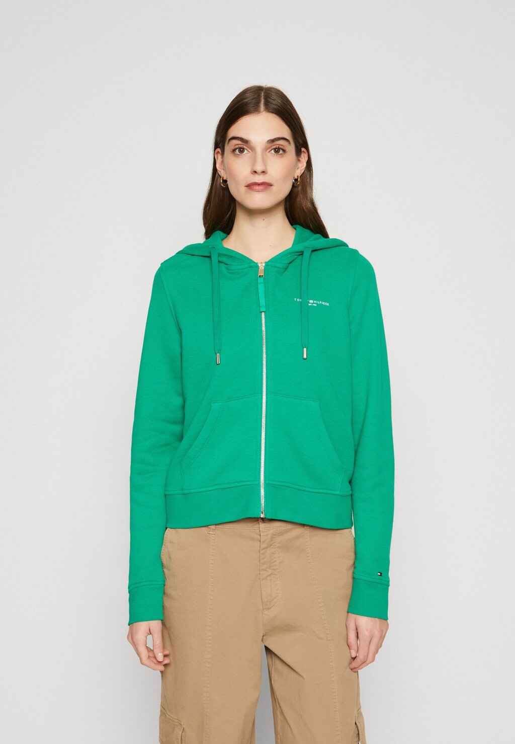 

Толстовка 1985 MINI ZIP HOODIE Tommy Hilfiger, цвет olympic green