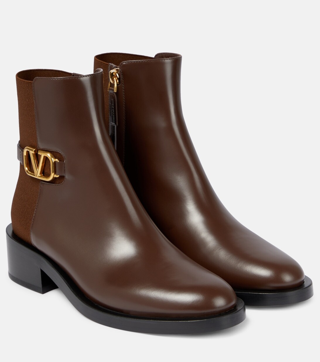 

Ботинки челси со вставками и логотипом VLogo Valentino Garavani, коричневый