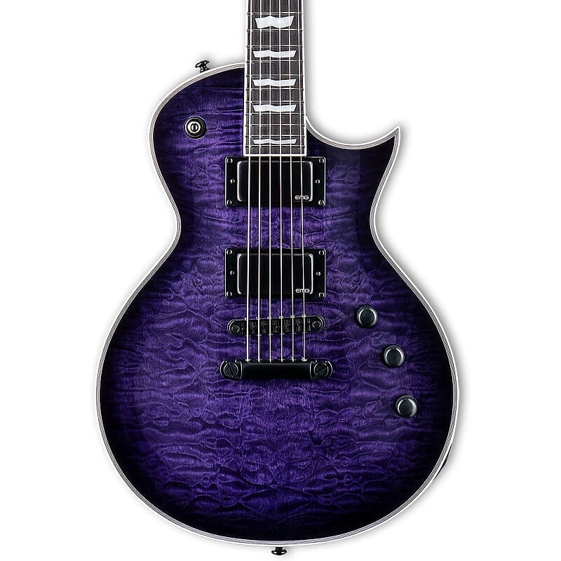 

Электрогитара ESP LTD EC-1000 QM Electric Guitar, See Thru Purple Sunburst