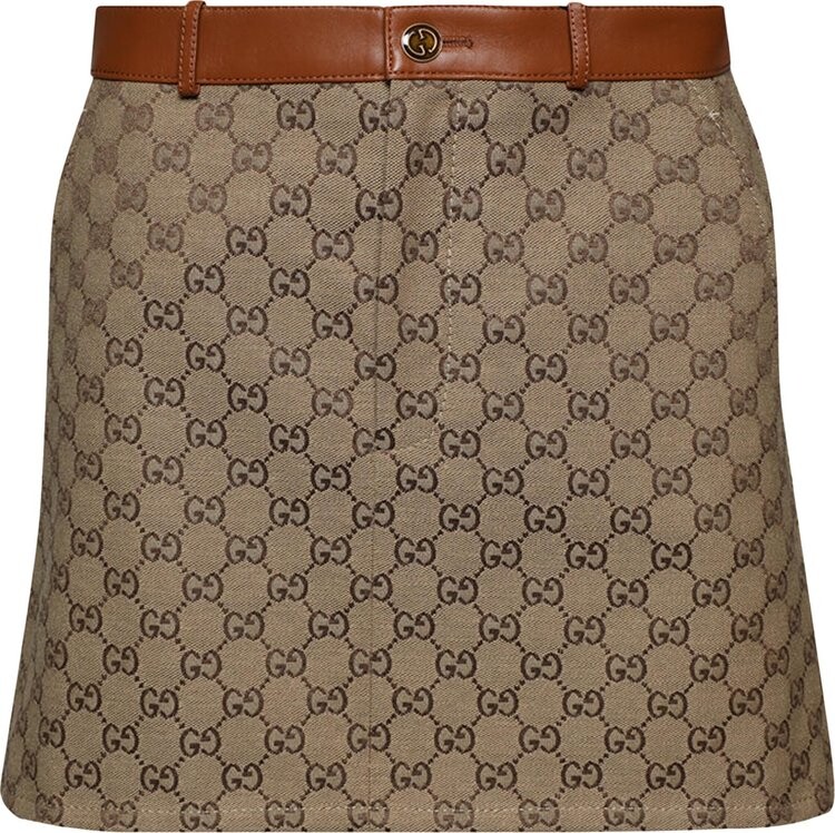 

Юбка Gucci 'Camel/Ebony/Mix', загар