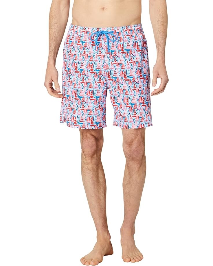 

Шорты для плавания Johnston & Murphy Sailboat Print, синий